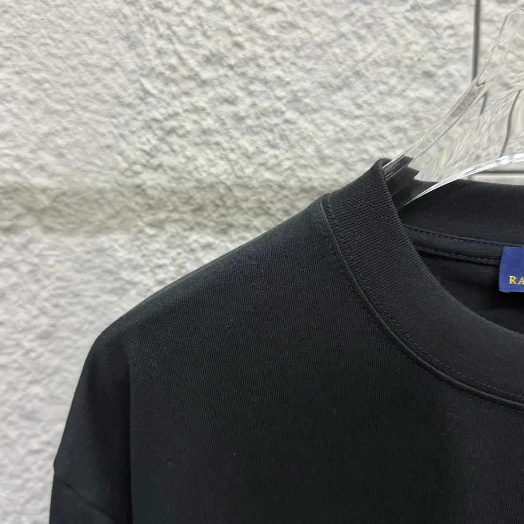 🅿️180 Polo* Ralph Lauren 2025 spring and summer new style Classic letter pony embroidery Customized double yarn plain cotton fabric Short-sleeved T-shirt Unisex Color: Black White Angora Red Size: S (90-130 pounds) M (120-150 pounds) L (140-165 pounds) XL (160-180 pounds) XXL (180-210 pounds)